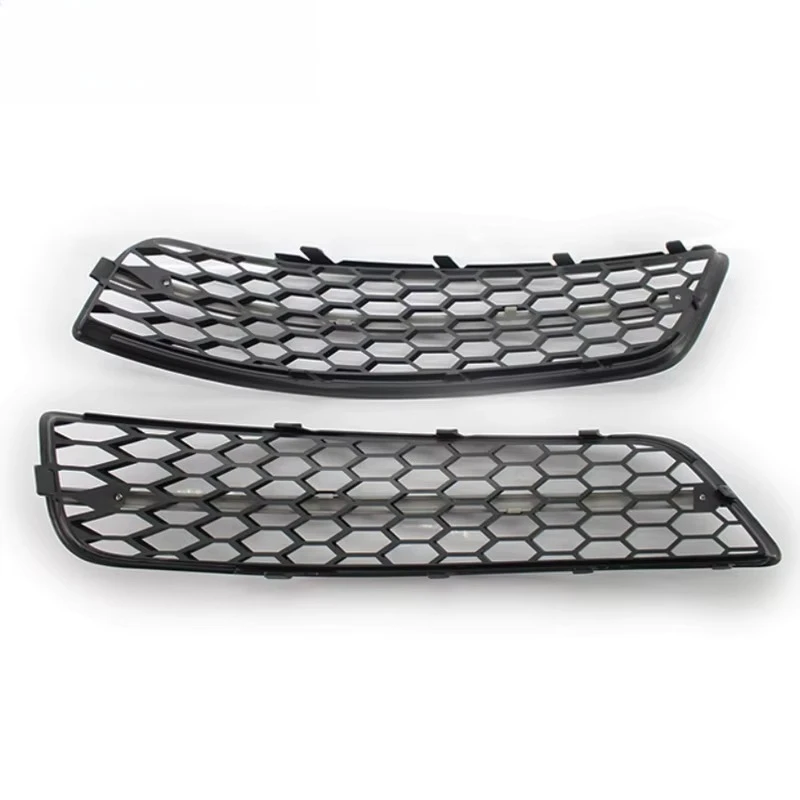 High Quality Car Accessories Front Bumper Led Fog Lamp Frame Honeycomb Mesh Grills for audi A3 8P  ABS Black Silver 2007-2012