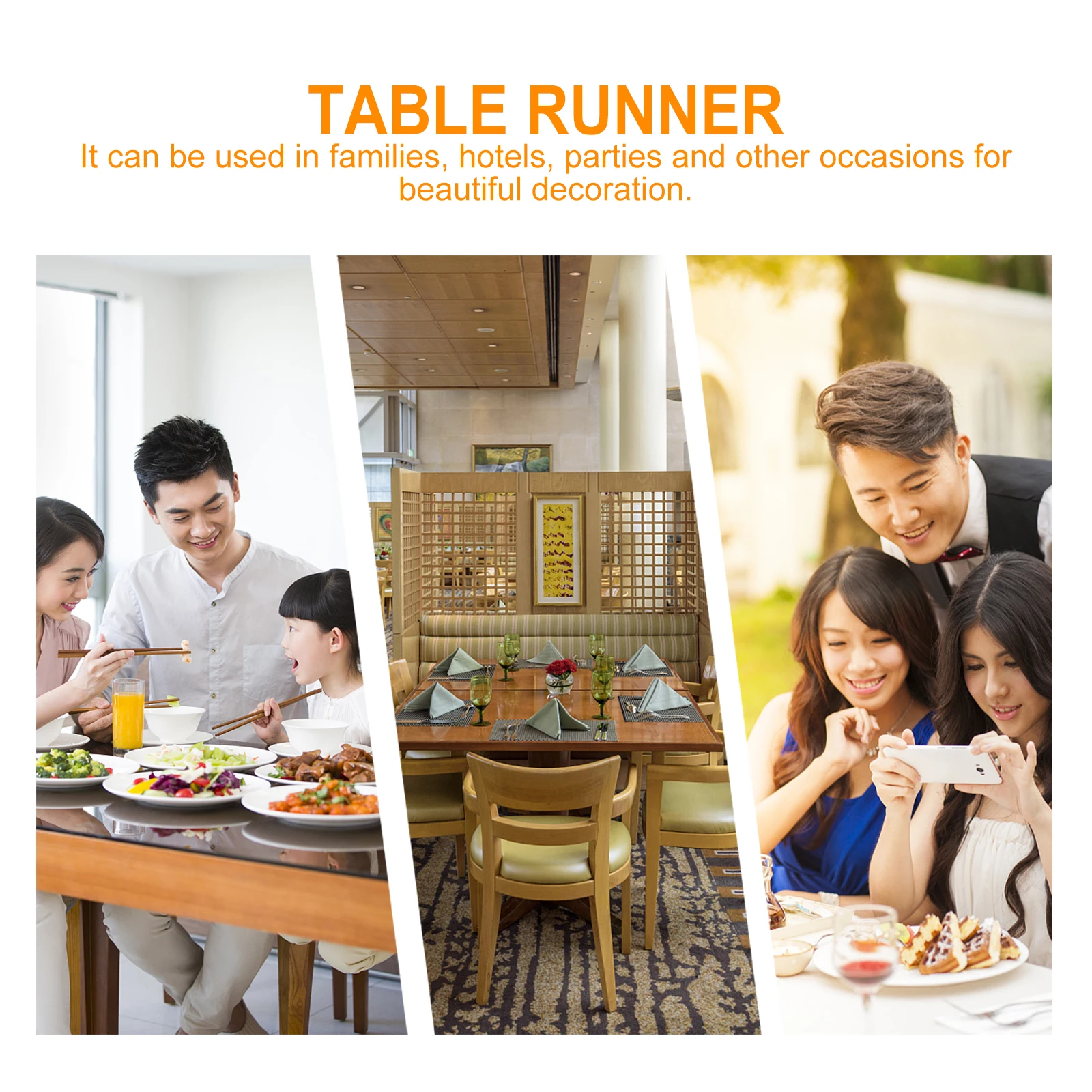 

Golden Stars Tablecloth Cloth Long Service Suitable Home Banquet Holiday Decor Foldable Runner Christmas