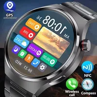 2025 GT4+ Smartwatch: AMOLED HD, Noninvasive Blood Sugar Monitor, BT Call, 24/7 HR, IP68, 100+ Sports, Huawei-Compatible Unisex