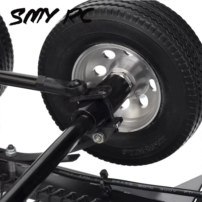 1/10 Dual Axle Metal Truck Trailer for RC Crawler SCX10 II III 90046 TRX4 TRX6 TF2 D90 CC01 RGT 86100 Redcat GEN8 YIKONG 4082