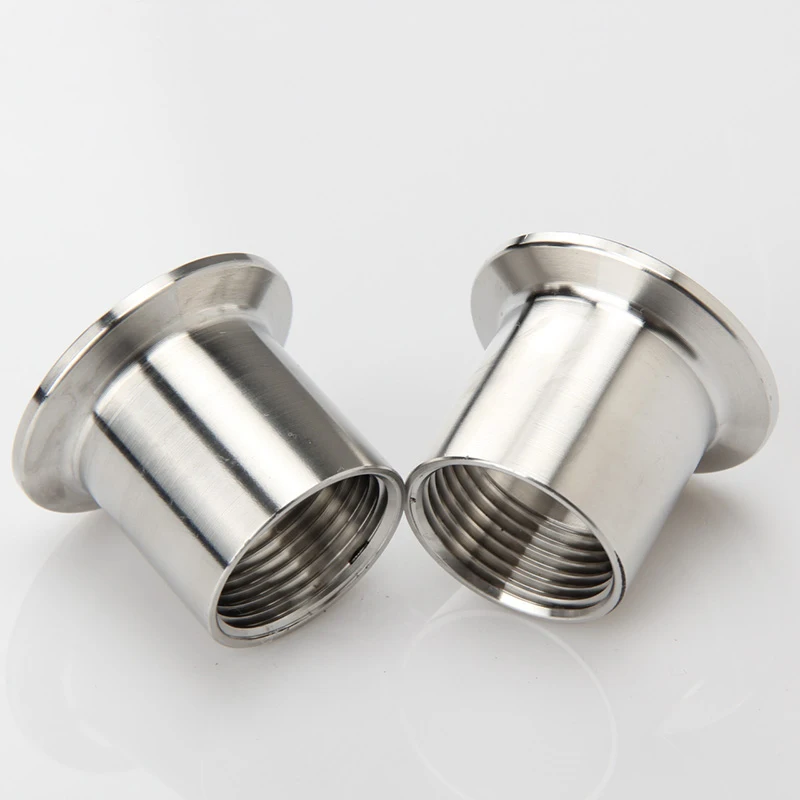 Stainless Steel Male And Female Threaded Connectors Tri Clamp 50.5mm 64mm Flange Connection 1/4” 3/8” 1/2\