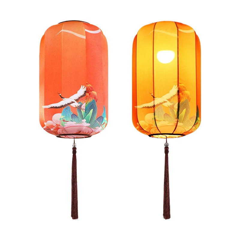 

Новые китайские национальные приливные фонарики, зимние тканевые люстры в форме дыни, живописные пятна на открытом воздухе, водонепроницаемые фонарики, проверка