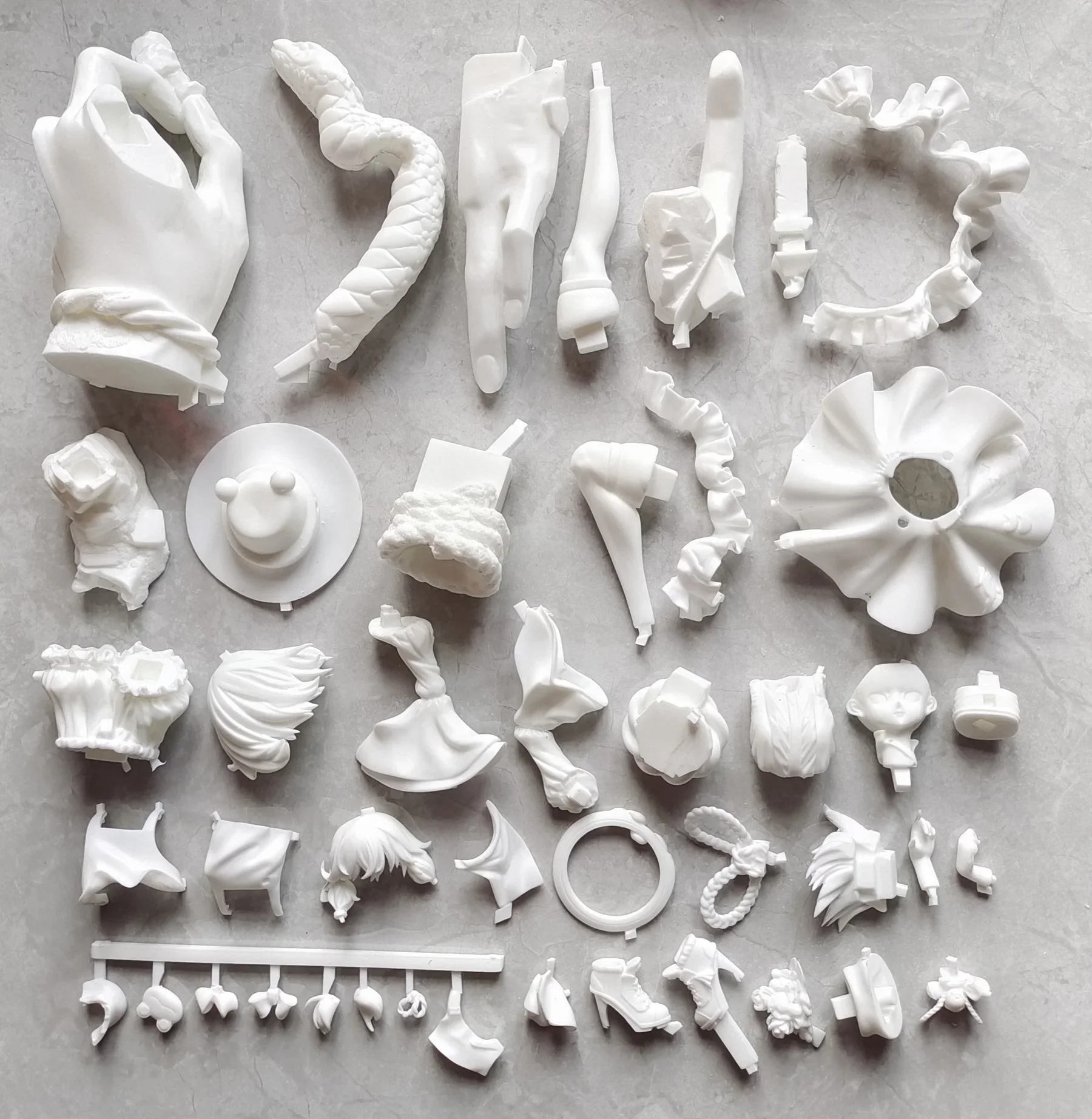 27 CENTIMETRI Anime Moriya Suwako Progetto Kit kawaii Resina GK FAI DA TE Bianco Assemblaggio GK Modello Statua Giocattoli bambola Collezione Regali