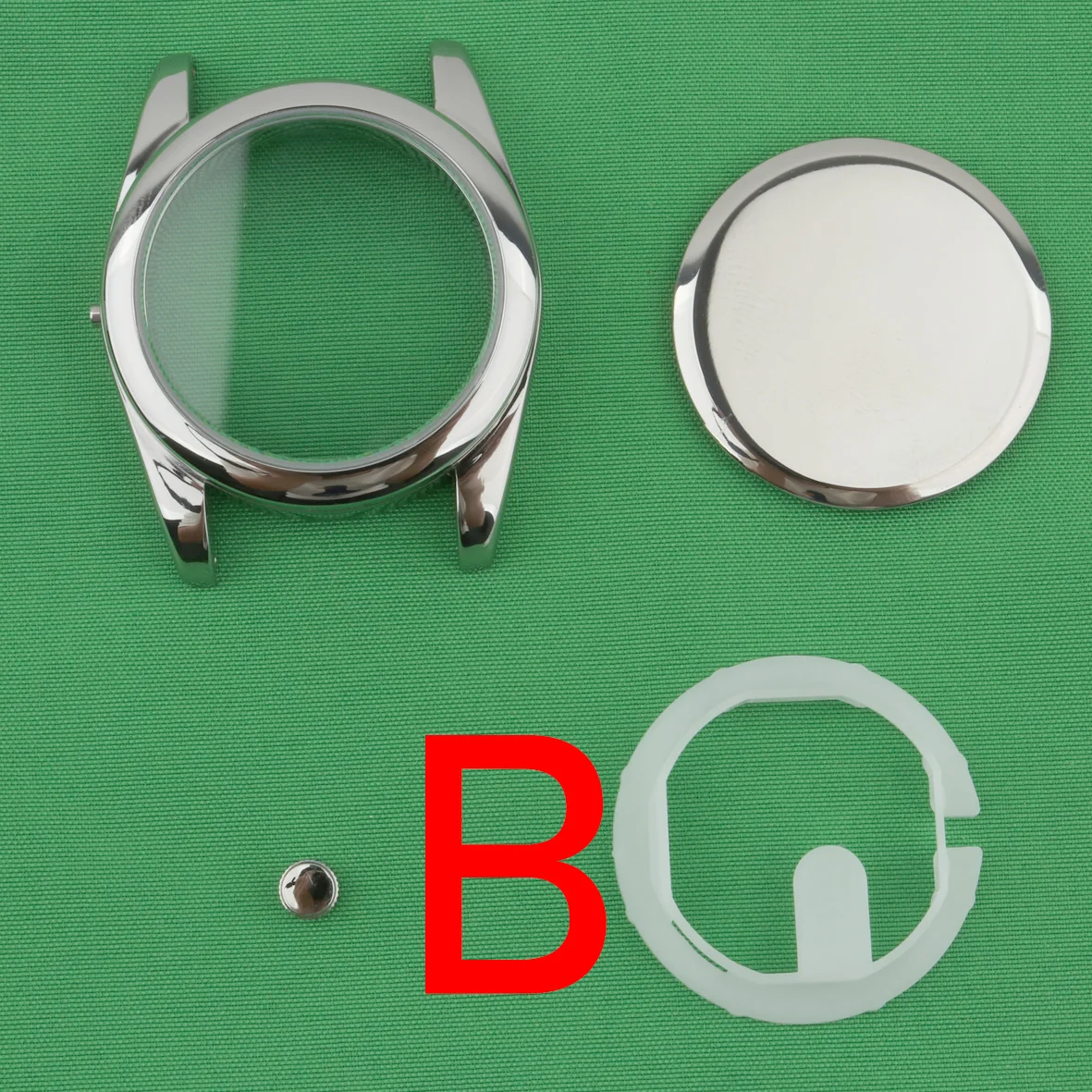 حافظة حركة VH31 vh31A حافظة بسيطة مقاومة للماء للاستخدام اليومي حافظة معدنية 37 مللي متر حافظة فضية VH60 VH65 VH61 VH64 #2