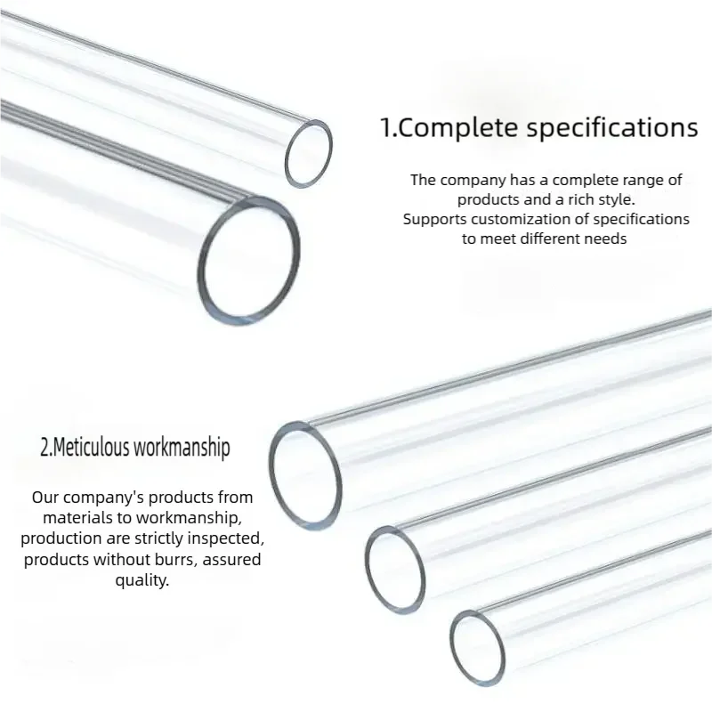 10 個 Naxilai 卸売アクリル透明ラウンドチューブハードチューブ水槽水道管継手カスタマイズ可能