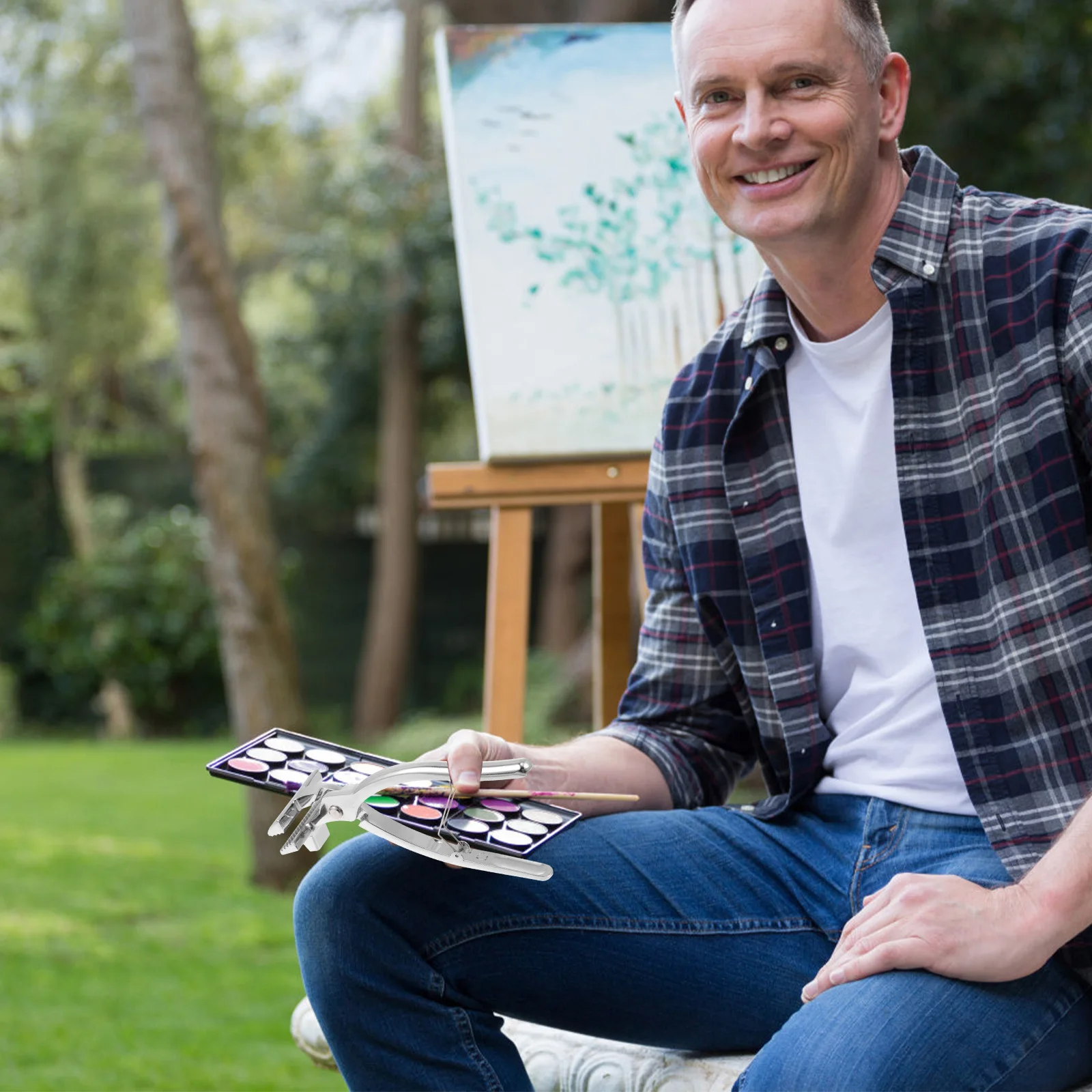 

1pc Canvas Stretching Plier Wide Mouth Tension Tool For Oil Painting Durable Lightweight Hand Plier Portable Art Craft Tool