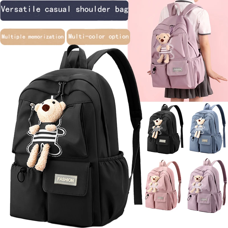 

Neutral style backpack with fashionable dual shoulder straps - Trendy Dopamine fashion backpack - The best gift choice