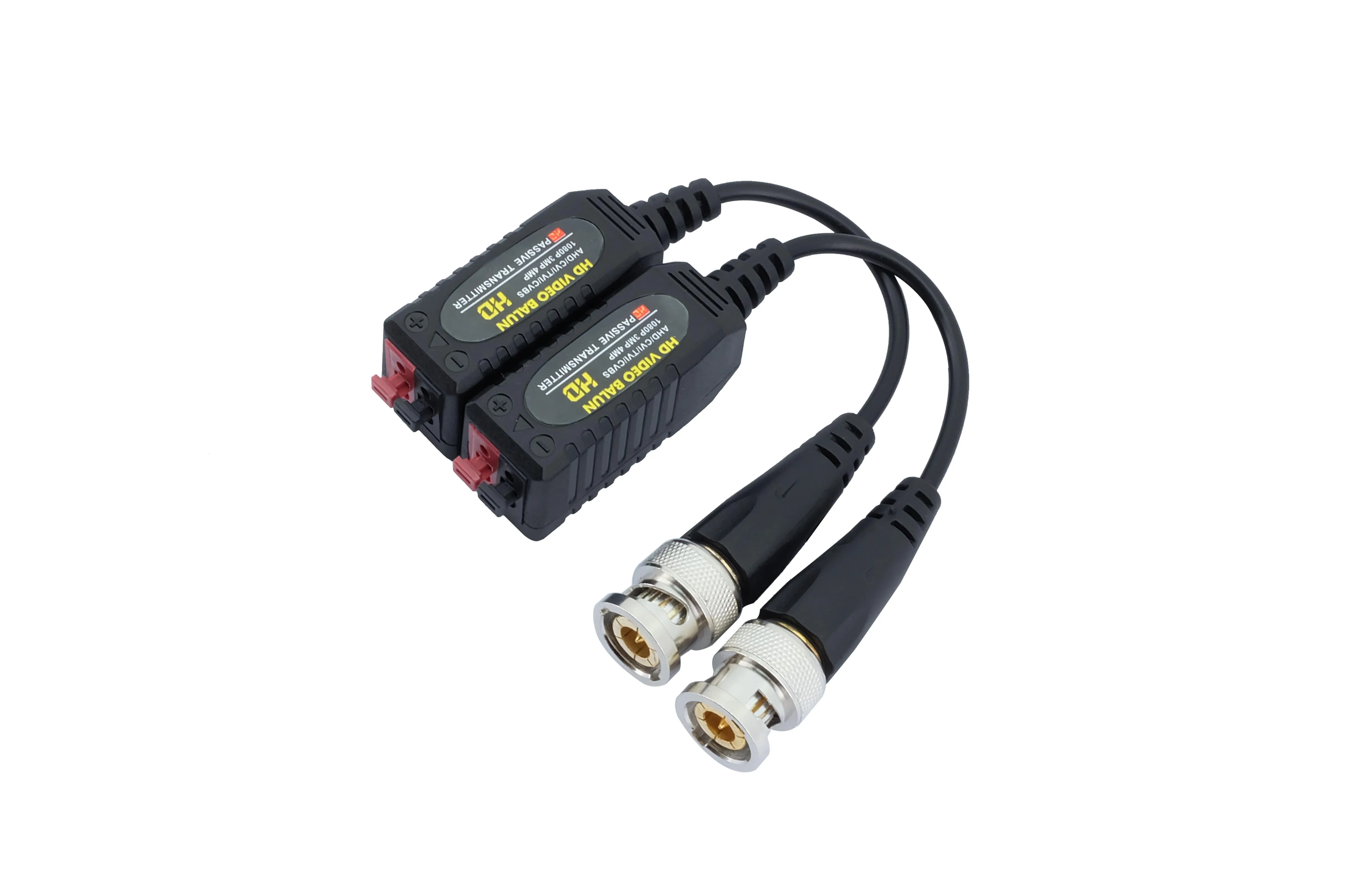 HD Passive Video Balun BNC Transceiver Cable, Twisted Pair Camera Accessories for AHD CVI TVI CVBS CCTV, 1080P 3MP 4MP