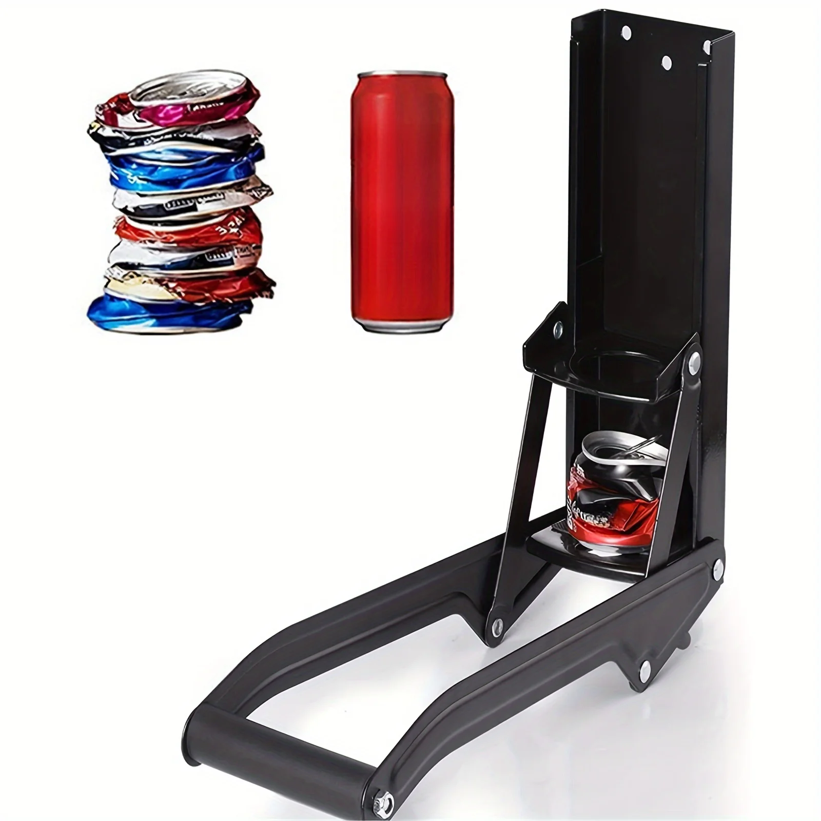 1Pc 500ML 16OZ Metal Can Crusher Large Wall-mounted Recycling Tool Bottle Opener For RV Outdoor Camping Picnic Travel Party Gift