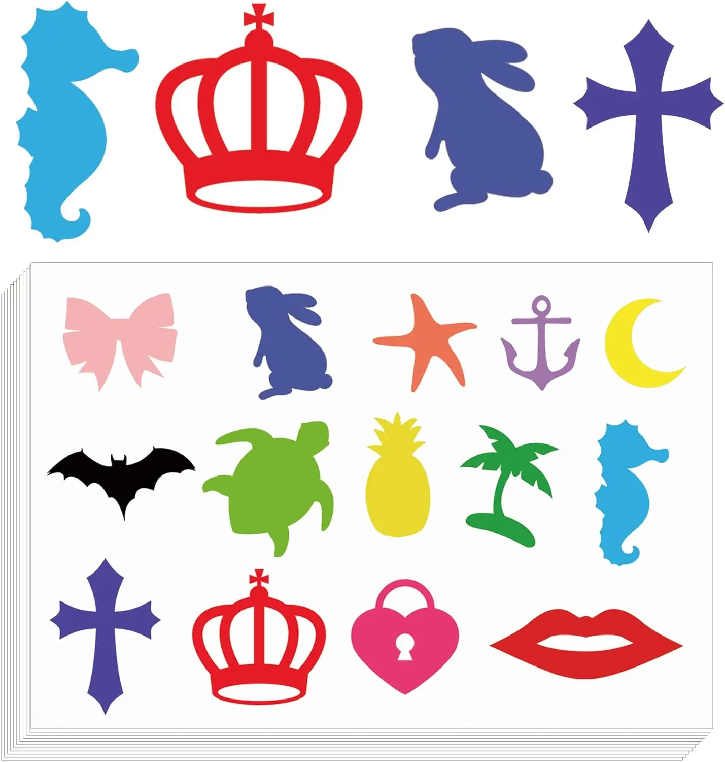 

350 шт. островные наклейки для пляжного загара, тропические наклейки для боди-арта, наклейки для загара, наклейки для загара, вечеринки в бассейне, красочное сердце