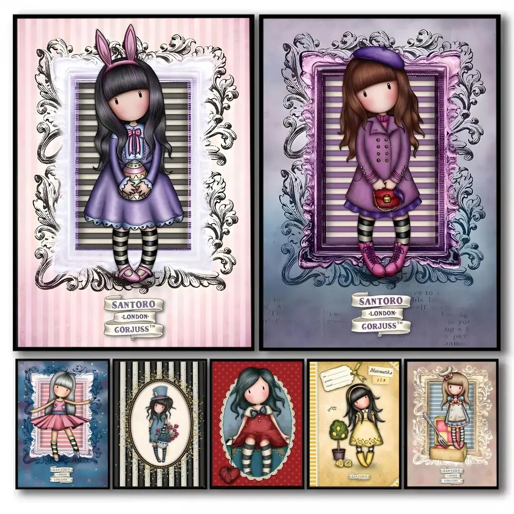 Póster de S-Santoro G-Gorjuss, regalos navideños, decoración diseñada para el hogar, restaurante, oficina, arte de pared