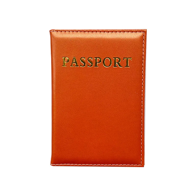 Soporte de cuero PU para pasaporte, funda impermeable para tarjeta de identificación, tarjeta de crédito, protección multifunción para documentos, suministros de almacenamiento