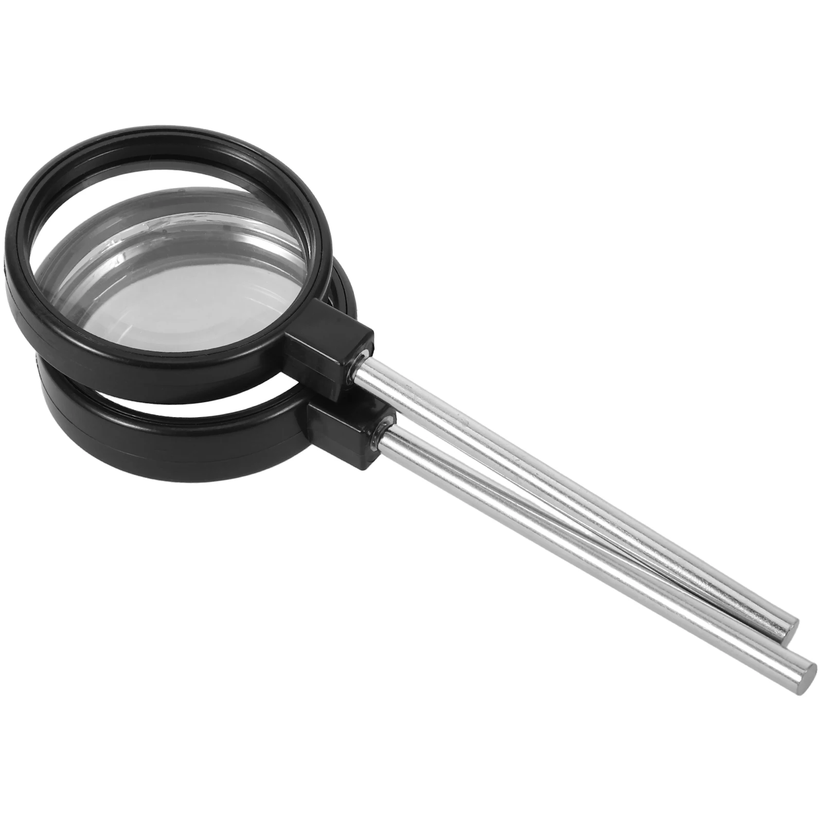 

2pcs Dual Sided Meniscus Lens Glass High Definition Portable Handheld Visual Aid for Reading Repair Electronics Kids