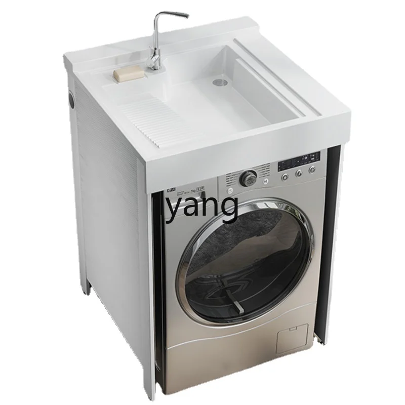 

Yhl Washing Machine Cabinet Integrated Inter-Platform Basin Laundry Tub Slot with Washboard Customization