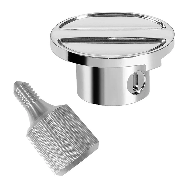 AB09-2Set Manopola di fissaggio in acciaio inossidabile Viti a testa zigrinata Accessorio per vite mozzo per mixer con supporto Mozzo tappo di fissaggio