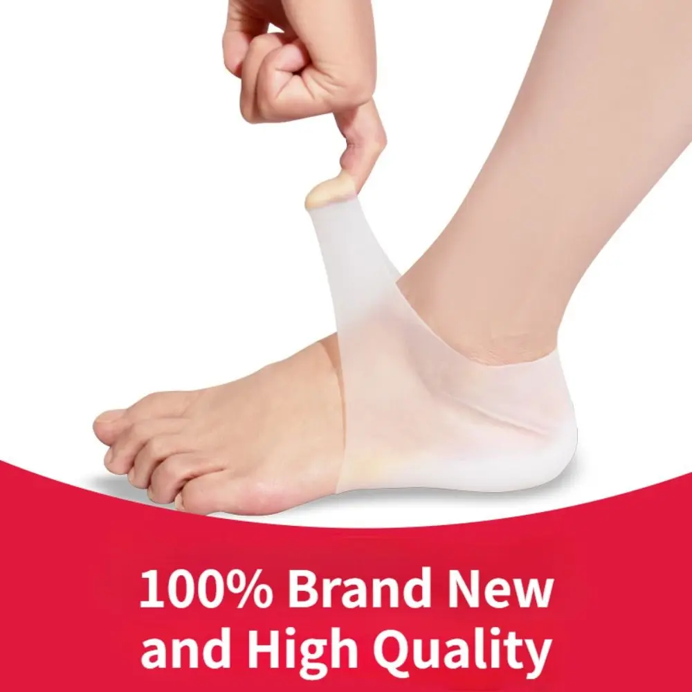Portable Invisible Height Increased Insole Silicone Elastic Heel Cushion 2-6cm Insoles Unisex Gel Heel Pads image 2