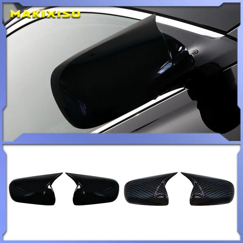 

For Toyota Mark X Reiz 2005-2007 Rearview Mirror Cover Shell Without Signal Light Carbon Fiber Pattern