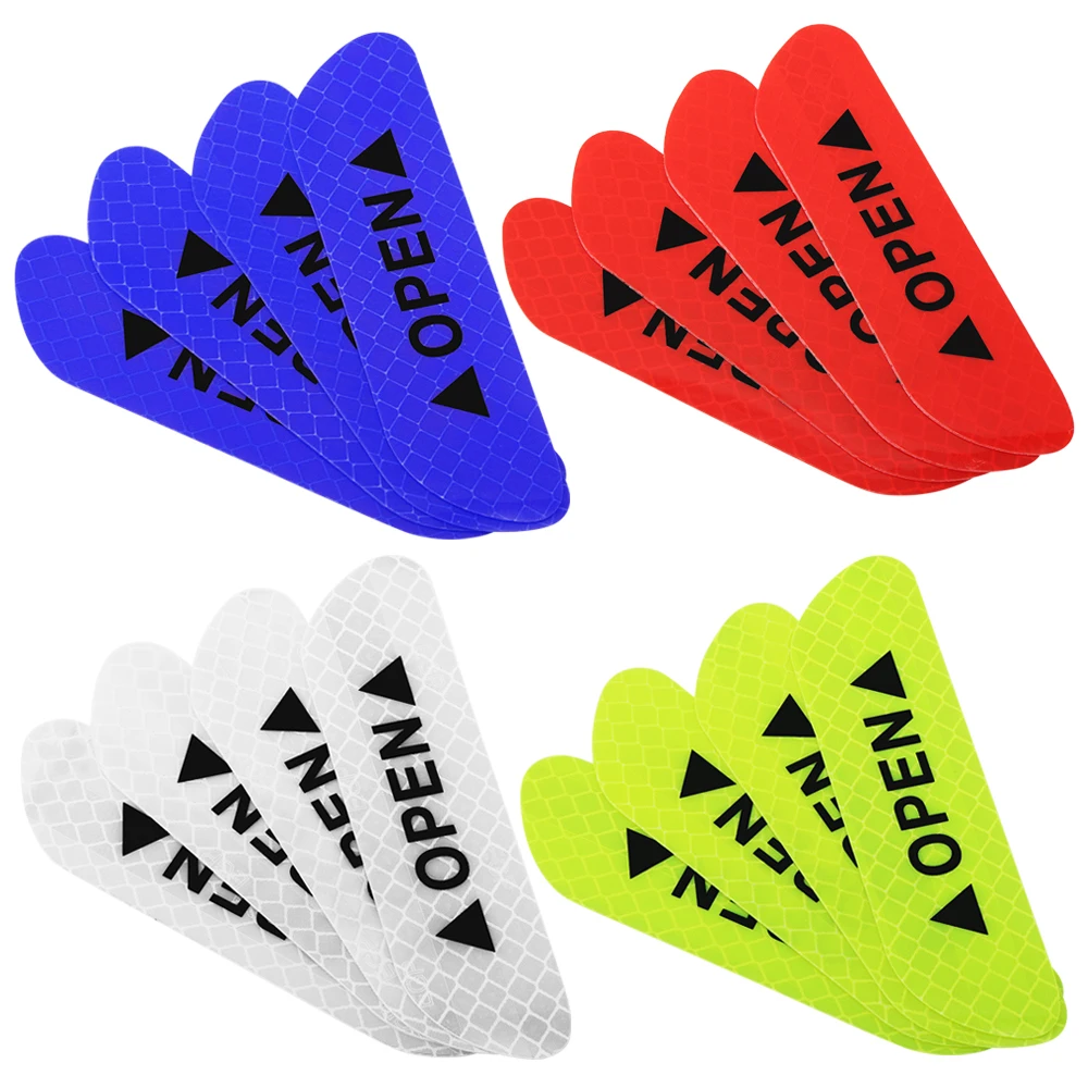 4pcs Car door safety warning reflective stickers For Chery Tiggo 7 Pro 8 4 5 3 2 T11 5X Amulet Fora QQ IQ Fulwin Arrizo 5