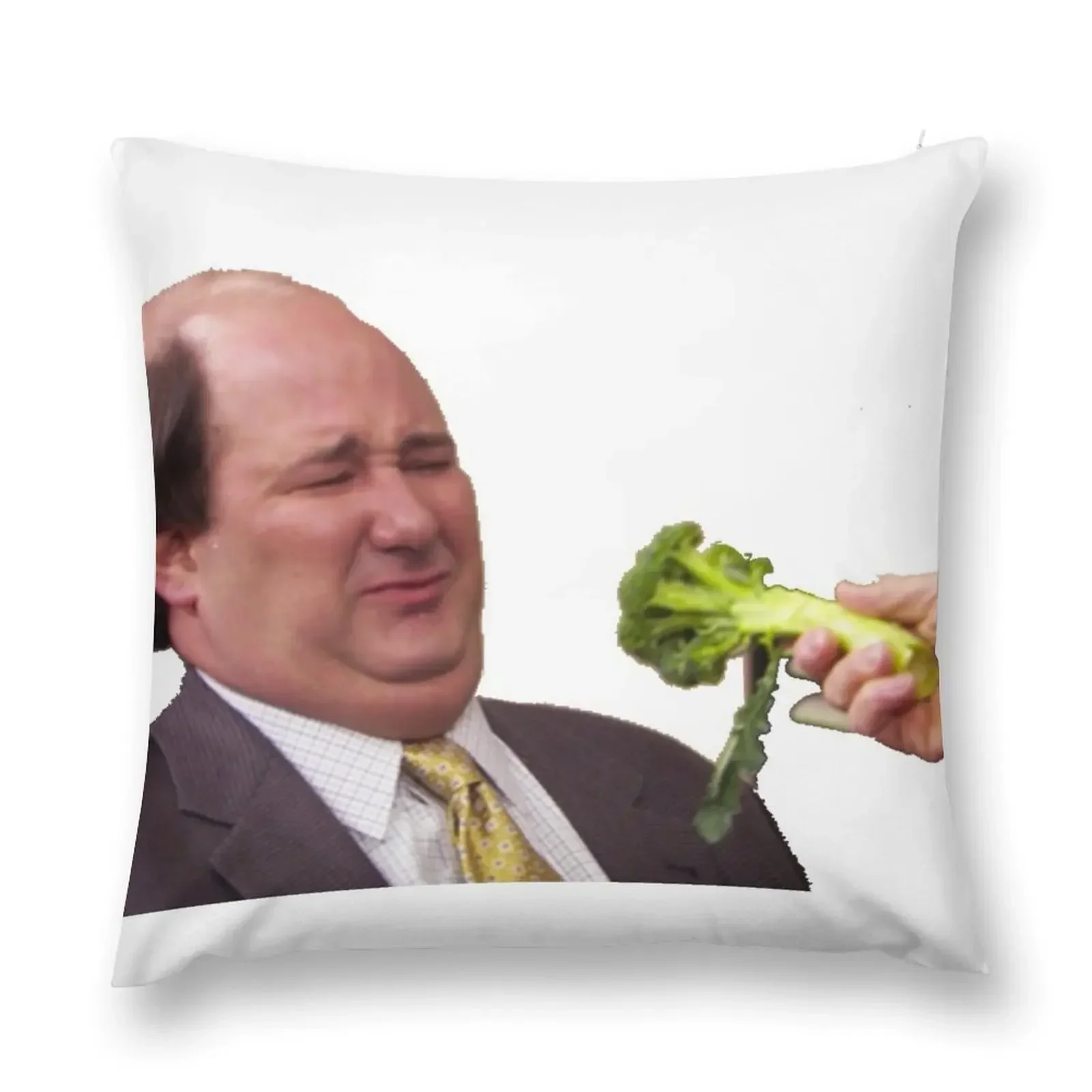 The Office Kevin Doesn't Like Broccoli Throw Pillow Pillows Aesthetic Marble Cushion Cover pillow