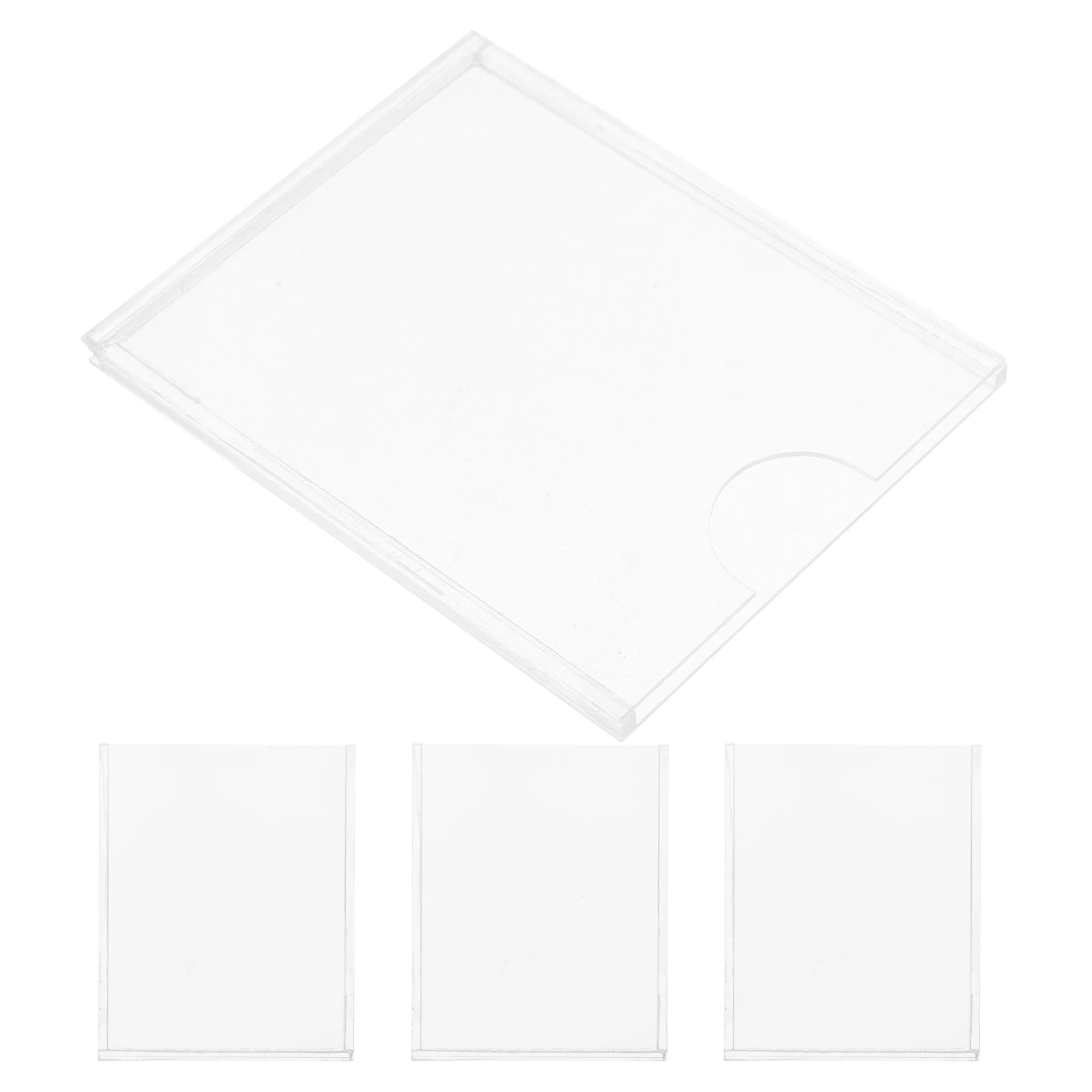 

4 Pcs Business Card Holder Desk Case Organizer Storage for Acrylic Brochure Cards Holders Display