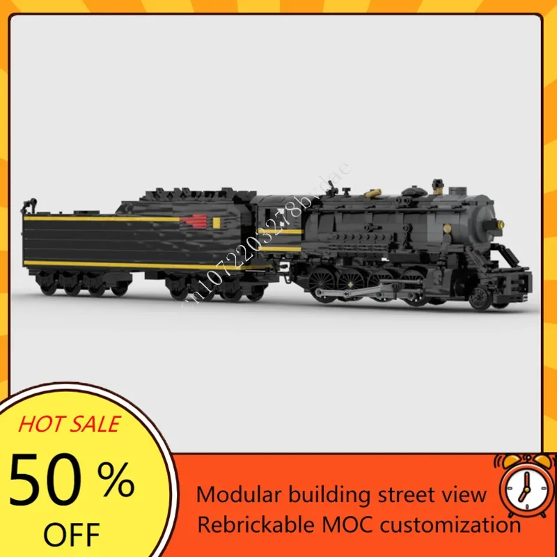 1114PCS MOC Wetsern Maryland Train Set Express locomotive Model Custom Puzzle Architecture DIY Education Assembly Set Toy Gifts