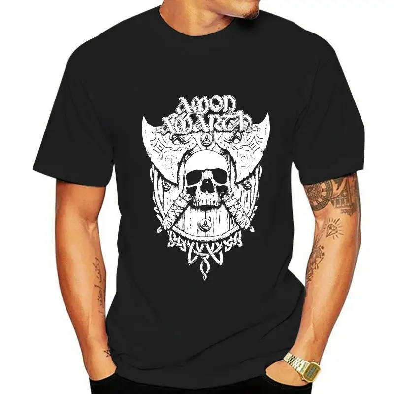 AMON AMARTH - GREY SKULL  - Licensed T-Shirt - New S M L XL