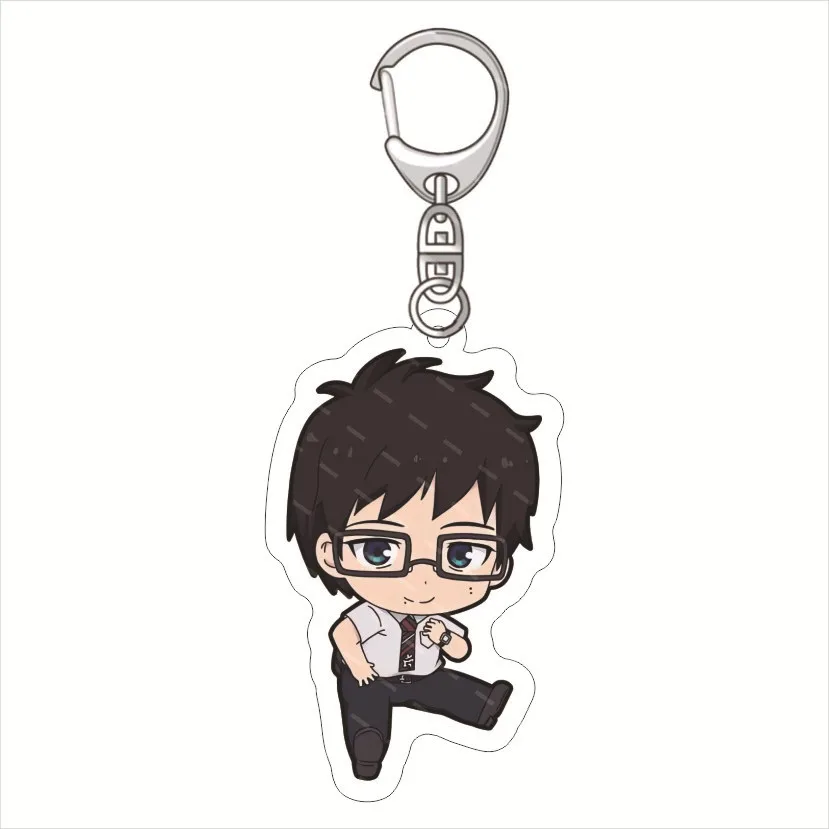 55MM Anime Blue Exorcist‌ Figure Okumura Rin Mephisto Pheles Moriyama Shiemi Angel Acrylic Keychain Kawaii‌ Chrismas Gifts view 3