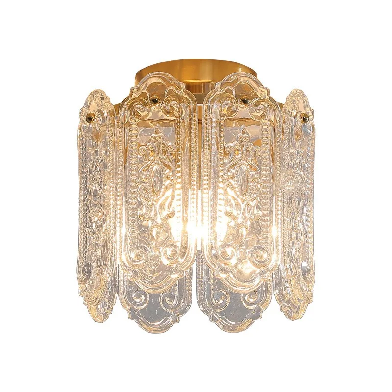 Aisle light corridor entrance balcony, ceiling light enters the entrance hall c