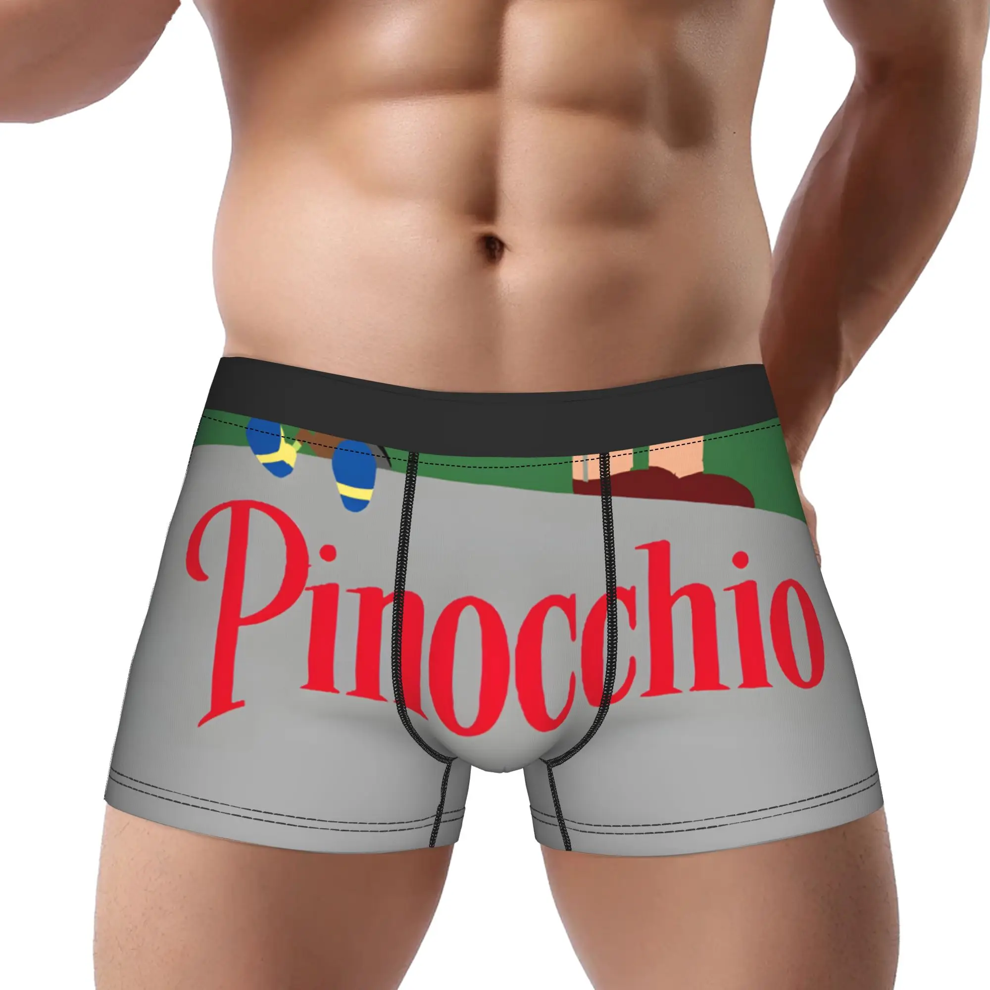 1piece Pinocchio Cartoon  Underpants Breathbale Panties Male Underwear Ventilate Shorts