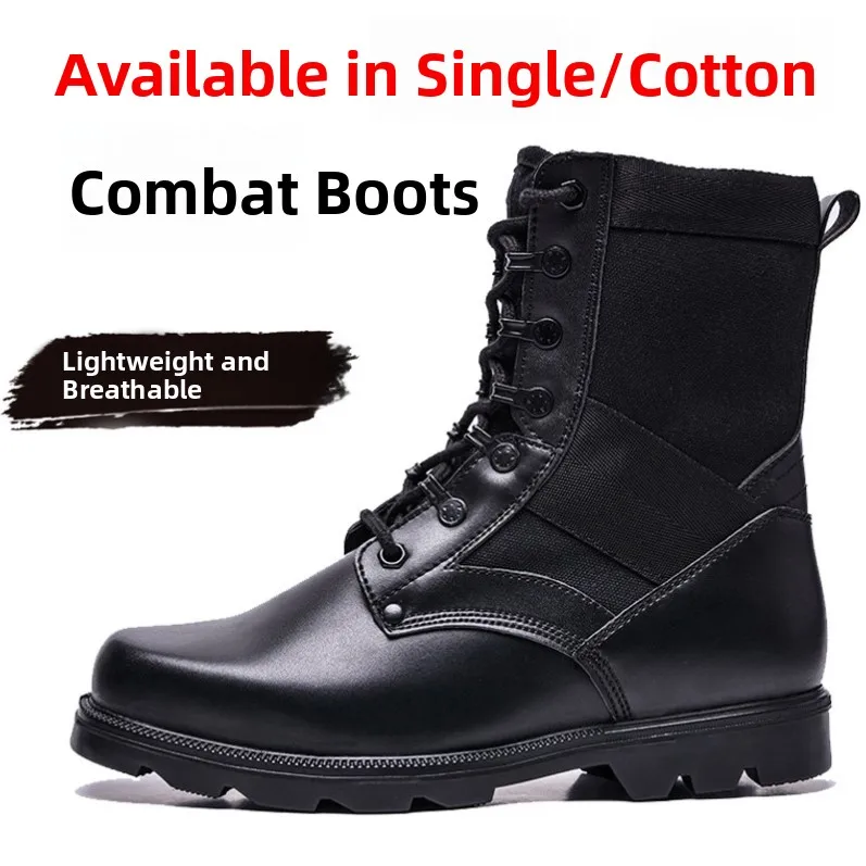 

Ultra-Light Men's Training Boots Breathable Tactical Boots Waterproof o-Absorbing High-Top Securi oes Outdoor Climbin...