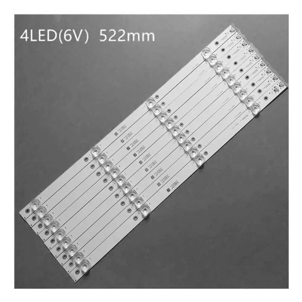 Kit 9pcs LED bar for TCL 55P3CFS-CG L55P3CUS LVU550ND1L cd9w27 55BC7600 55U6780C 55P3-CUD A B 55HR330M04B5 55HR330M04A5 V4