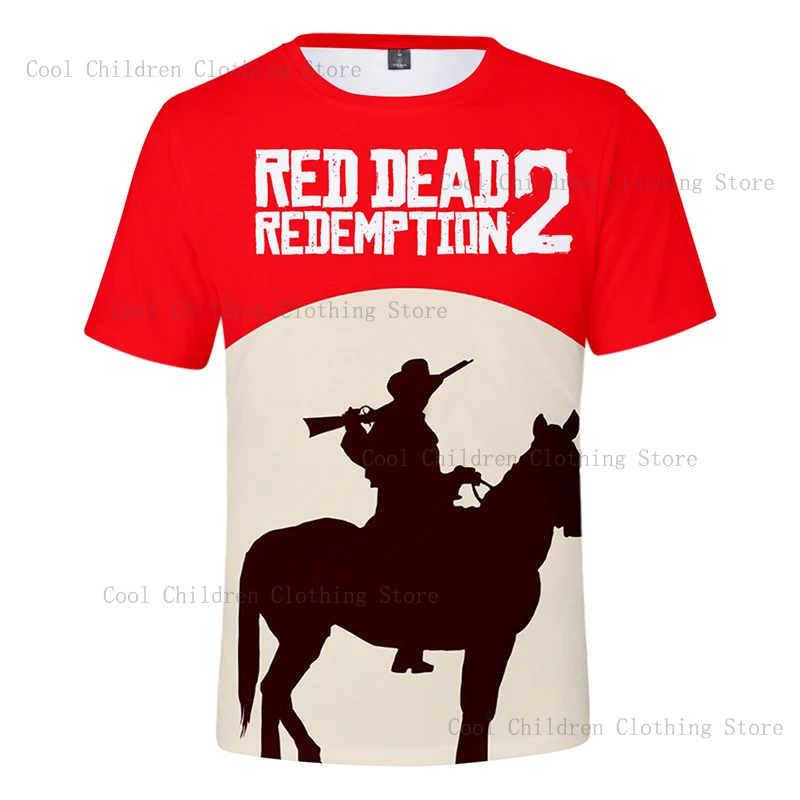 

Popular Game T-shirt Red Dead Redemption 2 3D Print Streetwear Men Women Fashion O-Neck T Shirt Hip Hop Tshirt Male Tops Clothes