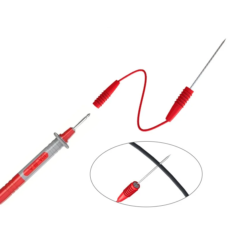 P1308C 20PCS Multimeter Test Leads Kit with Banana Plug/Test Hook Cable Puncture Probe Replaceable Needle Alligator Clip
