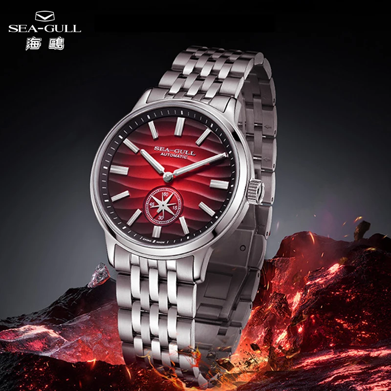 Orologio Seagull 39,5 Mm Orologio Da Uomo 5Bar Orologi Meccanici Automatici Impermeabili Orologi Luminosi Per Uomo 6180 Relogio Masculino