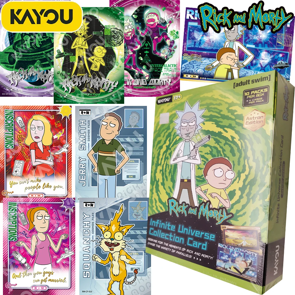 

Original KAYOU Rick and Morty Collection Cards American Classic Science Fiction Adventure Comedy Animation Creative Cards Gifts