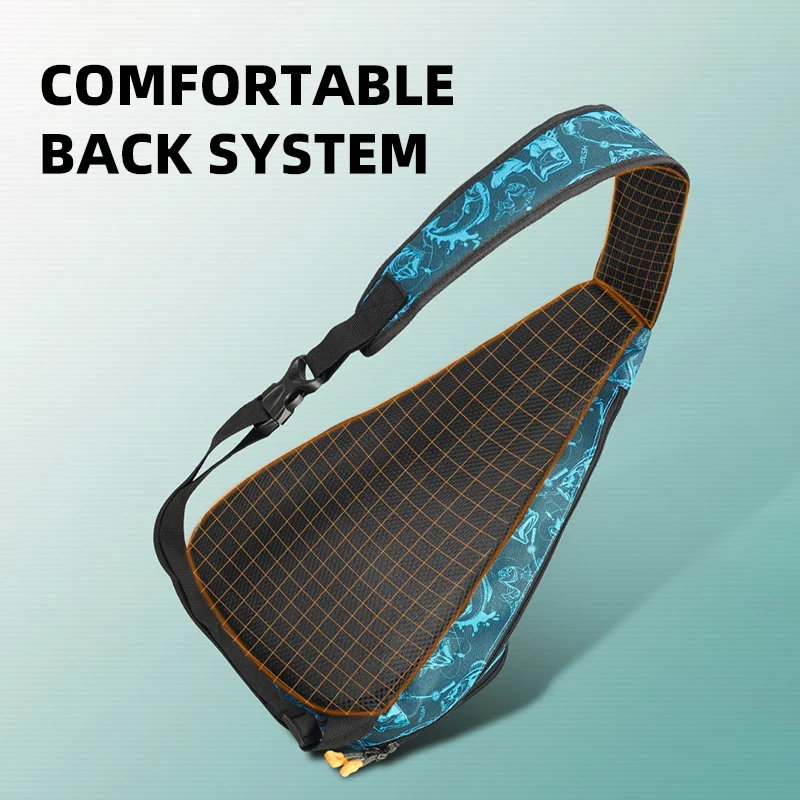 Mochila portacañas para pesca a luya – Bolsa cruzada con soportes - imagen 3