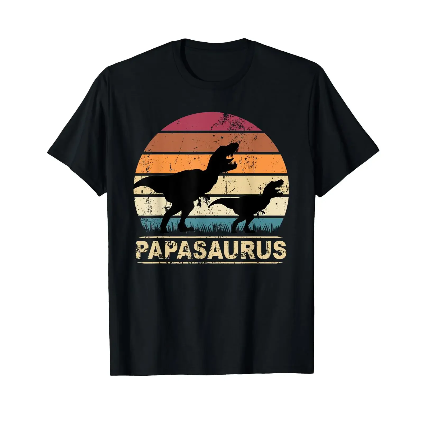Sponsored Ad Papasaurus Rex Father Dinosaur Family Dino Papa Saurus T Shirt black vintage Washed Casual Unisex Comfortable