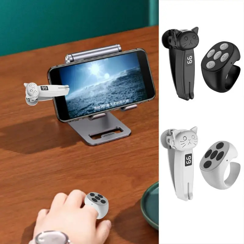 Telefono Clicker Page Turner Photo Camera Recording trigger remoti Screen Clicker Speed Clicker Page Turner per tablet e-book