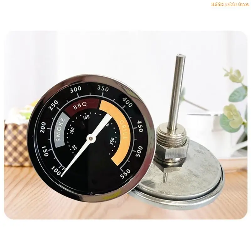 K1AE Temp Gauge Large Display Analog Oven Thermometers Round Temperature Test Meter