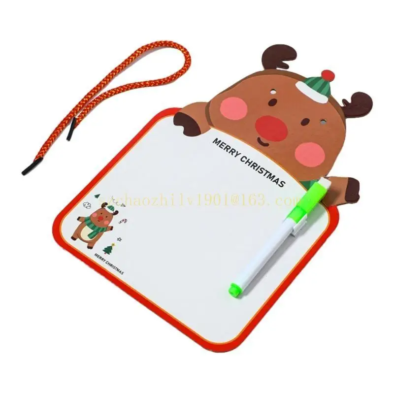 62ka 4pcs pizarra navideña tablero memorando colgante tablero tareas lista tareas tardías doble para para