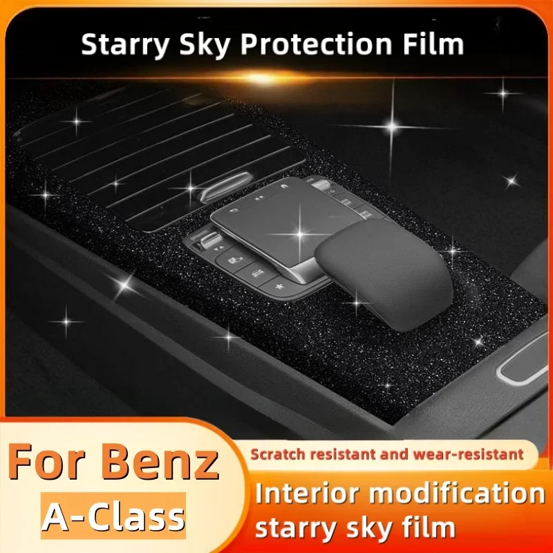 For Mercedes Benz A-class Starry Sky Film Interior Modification Central Control Instrument Screen Protective Film Car Inter