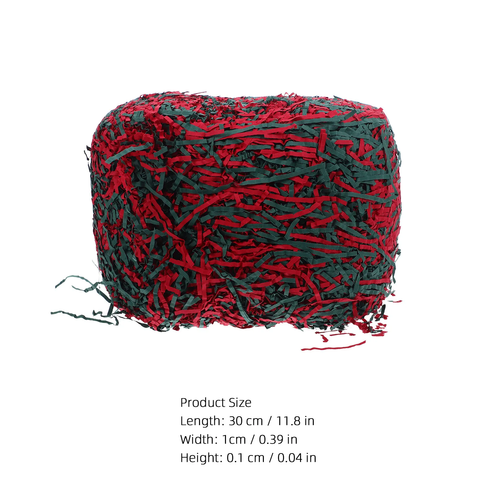Red Green Raffia Packing Grass Shredded Paper Crinkle Paper Shred Filler 1LB Christmas Holiday Basket Easter Craft Decorations