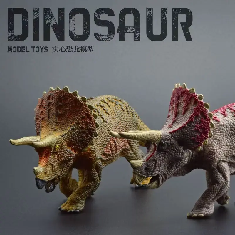 

Jurassic Realistic Triceratops Dinosaur Figure High Detail Prehistoric Herbivore Collectible Can move 9cm Model Toys Gifts