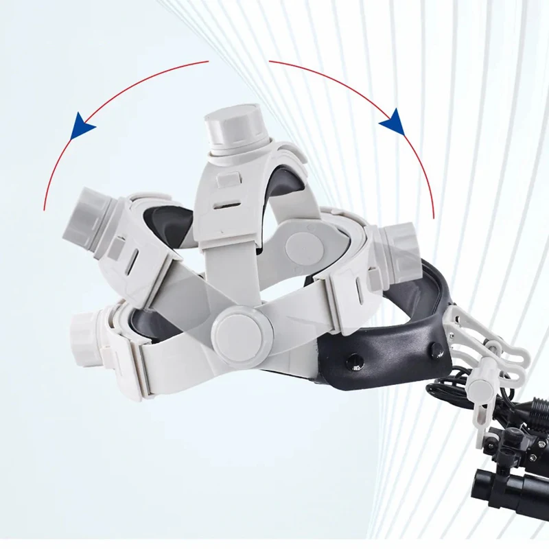 Imagem -03 - Lupa Binocular Dental Kepler Headband Ajustável Lupar Farol Médico Farol do Dentista Caixa do Metal 5w 5x 6x