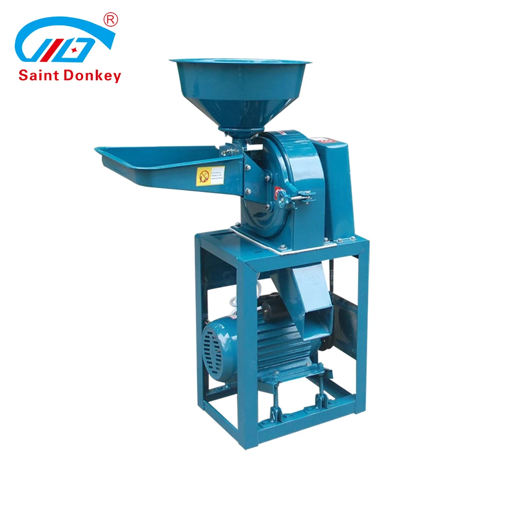 Farm Home Use Crushing Maize Grains Flour Mill Animal Feed Making Spices Grinder Agricultural Machinery
