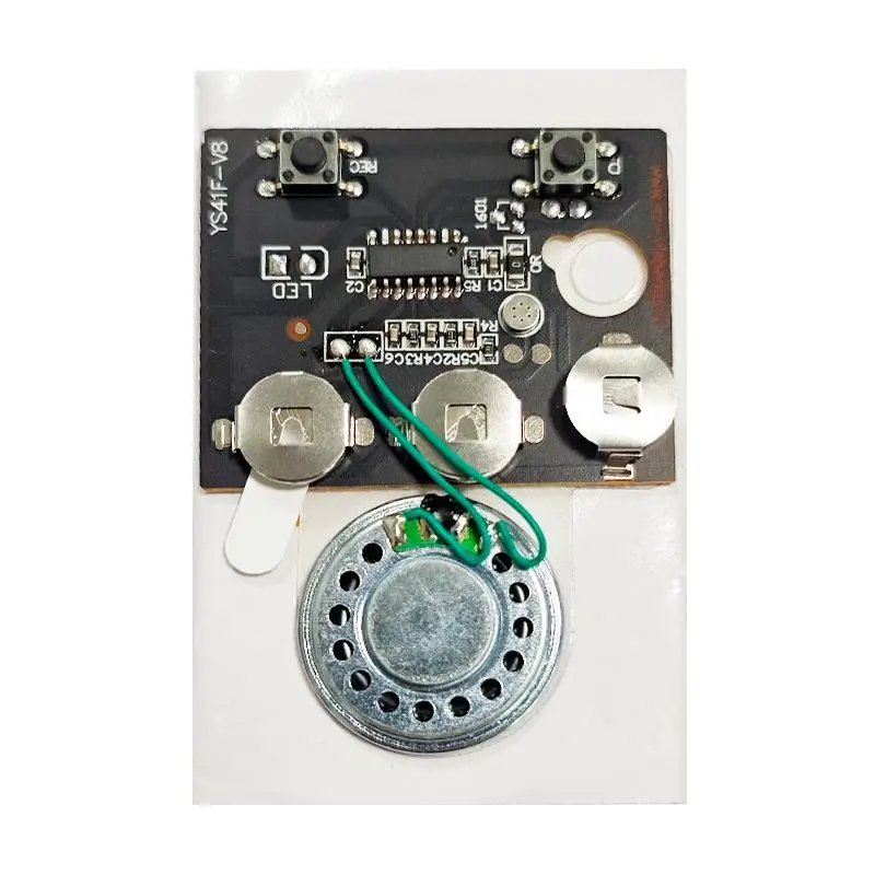 1Pcs Sound Play Recording Chip 60s for Greeting Card Accessories, Dual Button Control