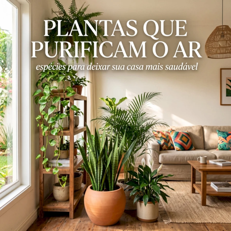 Plantas que purificam o ar: espécies para deixar sua casa mais saudável