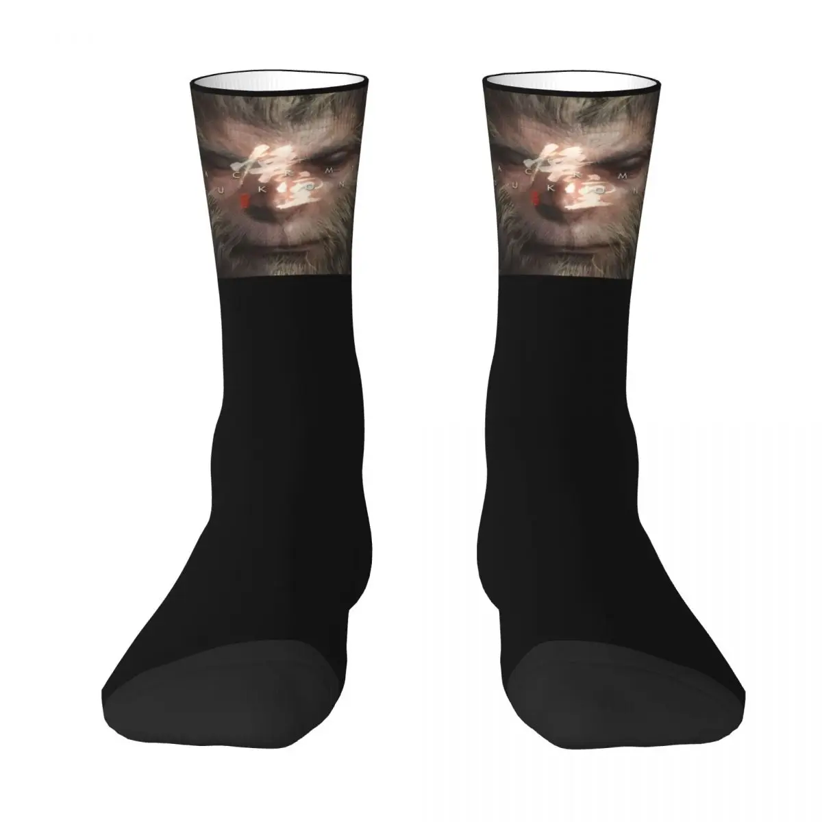 Black Myth Wukong Game Stockings Men Socks Soft Funny Socks Spring Outdoor Anti Skid Pattern Socks Gift