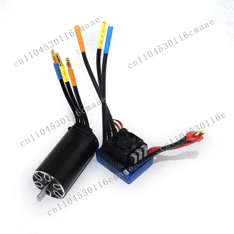4076 2250KV 2000KV 1700KV 1550KV Sensorless Brushless Motor 120A ESC with LED Programming Card Combo Set for 1/8 RC Car Truck