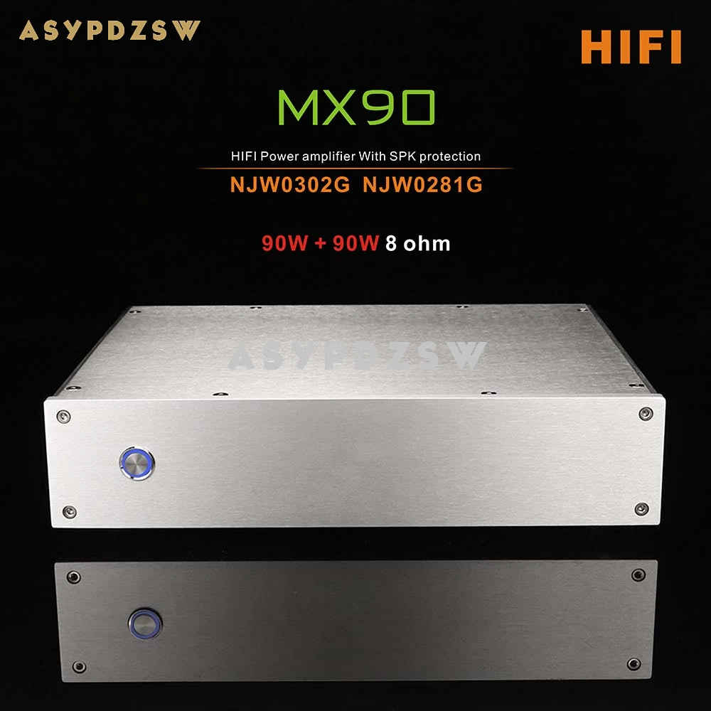 

MX90 HIFI Class AB Power amplifier NJW0302G NJW0281G With SPK protection 90W+90W 8 ohm